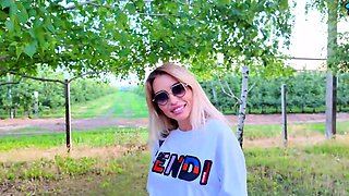 Cheating milf with phat mounds and steamy blonde hair gave