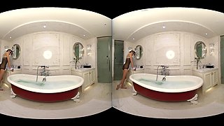 Bathroom Play With Sexy Rabbit Cosplay - Brunette Nonnude