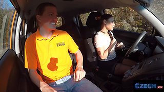 Czech xxx - schoolgirl gives Sloppy Blowjob and excellent stand up doggie-style