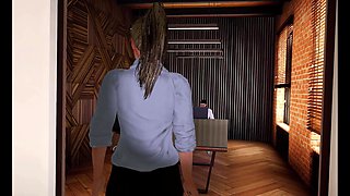Lustful Secretary - 3D Animation