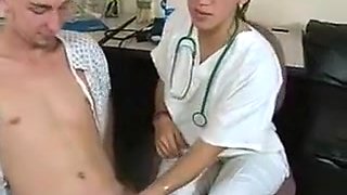 Nurse gives Handjob