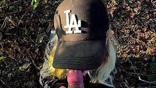 Pretty Girl Sucks My Dick and Shows Her Butt