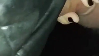 Wife at Gloryhole Blowjob at Adult Public Cinema