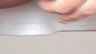 Naughty Blonde Teen Sucks and Fucks a Fan Live