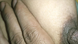 The village girl enjoyed drinking milk for the first time