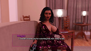 Stepmom Helps in masturbate, While stepsister saw everything behind the Door