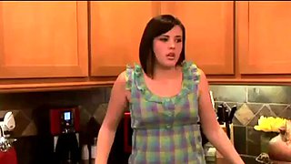 Peeping at girlfriend s stepsister led to hot threesome