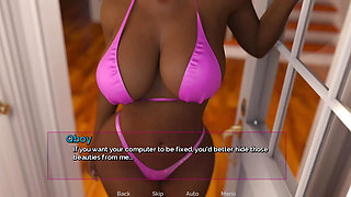 Qboy Gives Hot massage and tit massage to friend's M0m, while his friend caught them