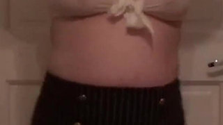 Sexy Secretary Stripping