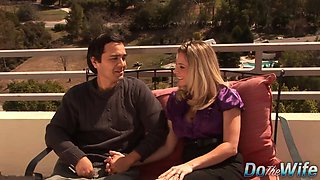 Blonde Wife Angela Attison Gets Her Booty Hole Sprayed After Anal