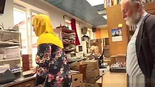 Bookstore owner fucks a happy muslim milf