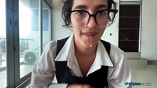 NamiQsein Reverse Blowjob Surprise - POV Latina Cum in Mouth