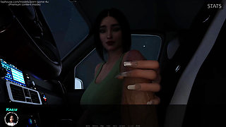 Medical Special Care - Karin handjobs Dr. Larkin in the car - 10KI - by Porn Game 4U
