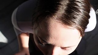 A student humped a warm youthfull teacher during his very