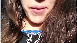 Pinkmoonlust Public Flashes One Nipple In A Very Bad Place While Talking Nervously & Looking Scared
