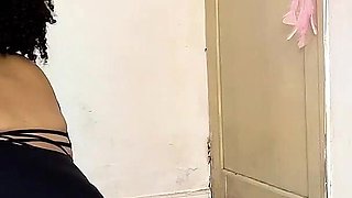 Chubby Ballerina Farting While Stretching After Class