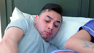 Insane swap family foursome fuck after scary movie night
