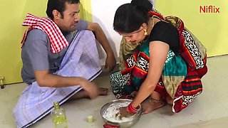 A couple played in the kitchen with Atta and had a hardcore sex session