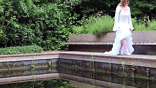 Camera Man In Naughty Bride - The Got Excited And Fucked Me In My Dirty And Wet Lingerie