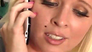 Hot Milf Angel Vain sucks on huge cock and checked it in her wet pussy