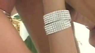 Two girls getting rammed with thick cock