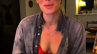 Mature blonde enjoys some hardcore masturbation action
