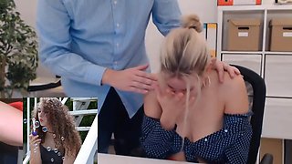 secretary tiffany gets groped by boss on webcam
