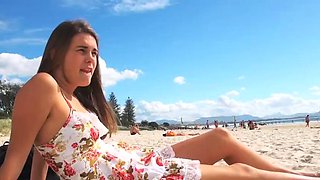 Hairy German goes nude on the beach