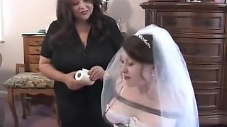Bride in hogtied