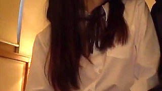 Before Secret Consultation with a Beautiful, Innocent Long-haired Girl.
