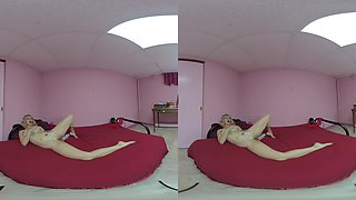 Ashenn Fire Strips Off Her Lingerie To Play With A Dong - Amateur Babe Solo VR with Toys