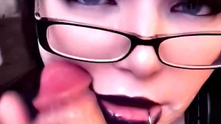 Self Degrading Goth GF Gets 4 Loads