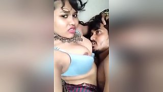 Bhabhi Feeding Boobs To Husband Like A