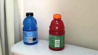 Hot Blonde Babe in Black Nylons Masturbates Solo