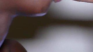 Sweet Ebony Slut Mouth Sucks My Cock Until I Jerk Inside