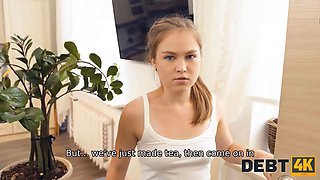 Debt4k. collector has enough talent to seduce trio pretty best friends