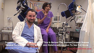 Jackie Bane’s New Student Gyno Exam By Doctor From Tampa On Spy Cam