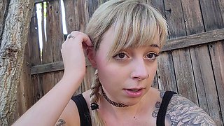 Blonde emo amateur solo masturbation