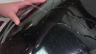 Lia Pisses All Over My Plump, Shiny Ass