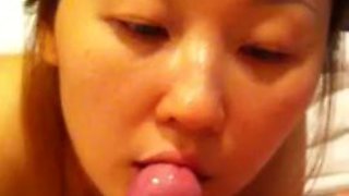 Beautiful Chinese wifes lovely blowjob