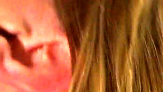 Blistering chic gets her shaved pussy bonked hard at their living room