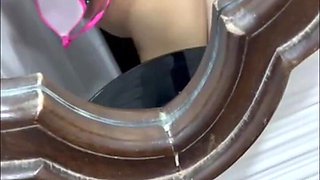 Egyptian Stepsister Perfect Ass Sucked His Cock in the Bathroom Horny Arab Slut Dirty Talk