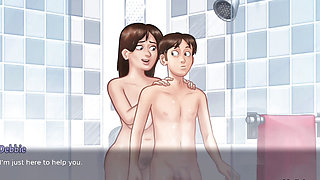 Bathroom mai hi chod dala chod chod kar pura lada andar dal diya  or pura lal kar dali chut summertime saga game