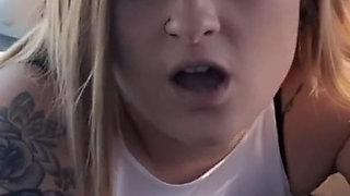 Riding Dildo on Dashboard Car Sex Sneak Peek