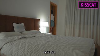 Step Son and Step Mom Share One Hotel Bed-what Forbidden Secrets Unfold Tonight?!
