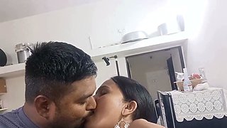 Real Married Indian Couple Hardcore Sex In Kitchen
