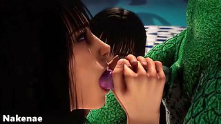 3d animation, big ass, big tits twin shawer
