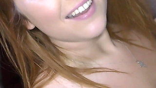 Super Curvy Body Babe From the UK Getting Showered with Cum
