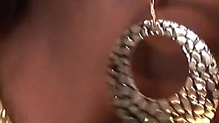 Ebony Slut Gets Hardcore Threesome Fuck