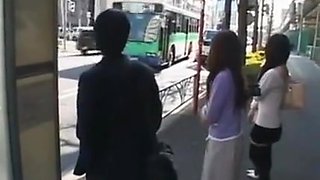 Horny Japanese Women On The Public Bus